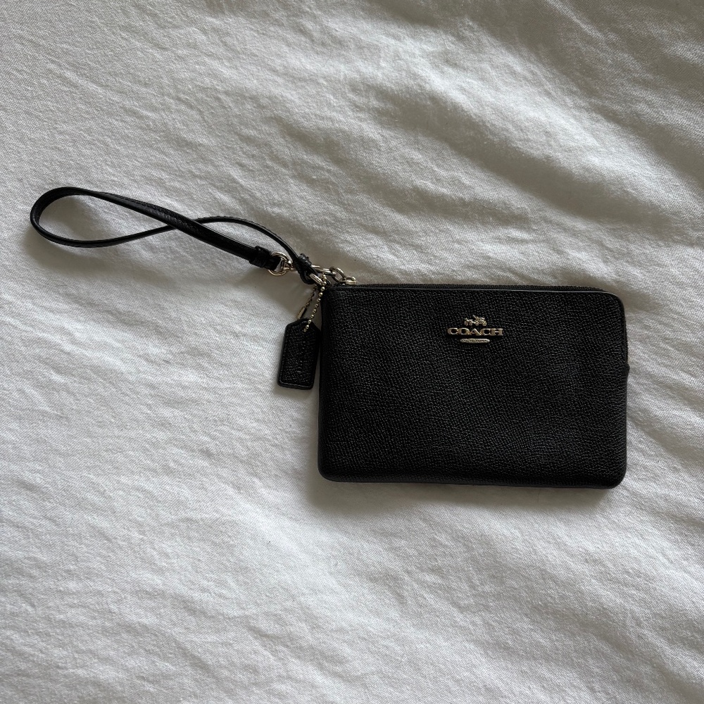 Black Coach Wristlet